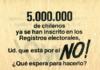 5.000.000 de chilenos ya se han inscrito...