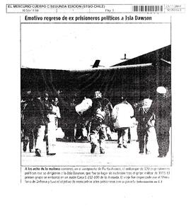 Emotivo regreso de ex prisioneros políticos a la Isla Dawson