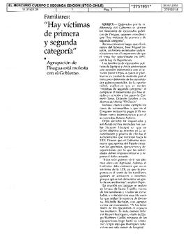 Familiares: "Hay víctimas de primera y segunda categoría"