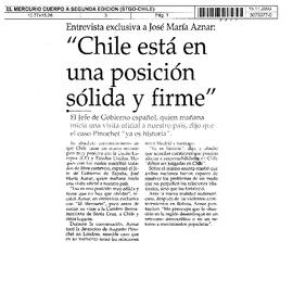Chile está en una posición sólida y firme