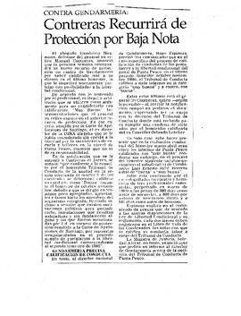 Contreras Recurrirá de protección por Baja Nota