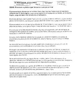 DDHH: Procesan a pilotos que lanzaron cuerpos al mar
