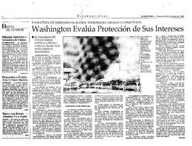Washington Evalúa Protección de Sus Intereses.