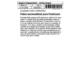 Piden nacionalidad para Paulmann