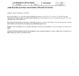 Juez Guzmán procesa nuevamente a Manuel Contreras