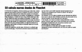 SII calcula nuevas deudas de Pinochet.