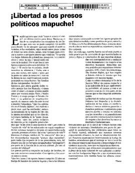 ¡Libertad a los presos políticos mapuches!