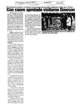 Con cuore apretado visitaron Dawson