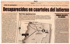 Desaparecidos en cuarteles del infierno