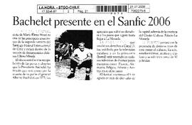 Bachelet presente en el Sanfic 2006