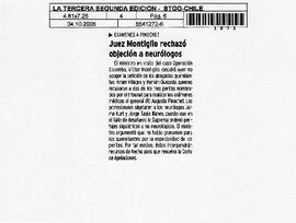Juez Montiglio rechazó objeción a neurólogos.