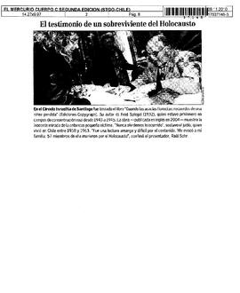 El testimonio de un sobreviviente del holocausto.